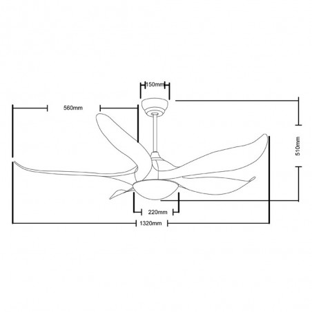 Ventilador Ilios Negro