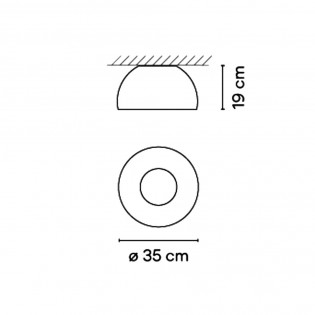 Plafón LED Dúo II