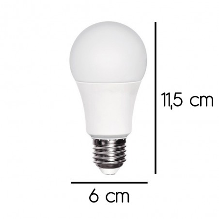 Pack 2 Bombillas LED E27 con sensor crepuscular 11W (3000ºK)