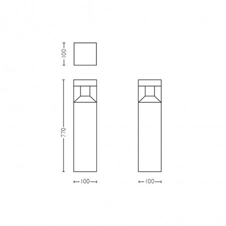 Baliza de exterior LED Parterre (8W)