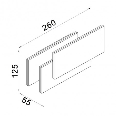 Aplique de pared moderno Trame
