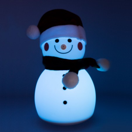 Lámpara portátil decorativa de Muñeco de nieve LED