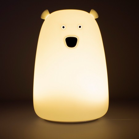 Lámpara de noche infantil LED Oso (Blanco)