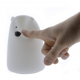 Lámpara de noche infantil LED Oso (Blanco)