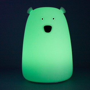 Lámpara de noche infantil LED Oso (Blanco)
