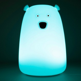 Lámpara de noche infantil LED Oso (Azul)