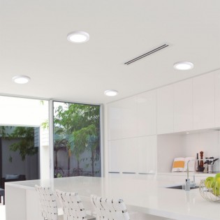 Plafón de techo redondo Surf LED (Blanco)