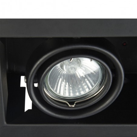 Empotrable de dos luces Metal Modern