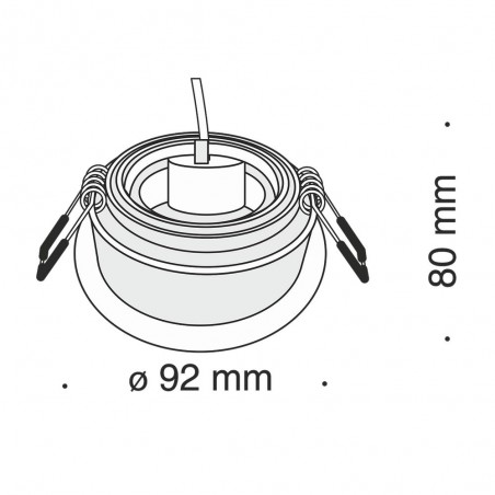 Empotrable de techo Akron (Circular)