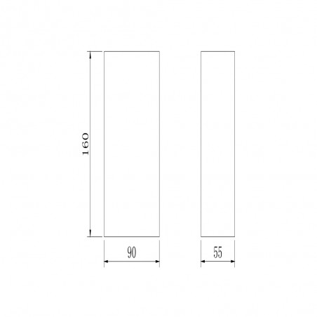 Aplique de pared exterior LED Times Square III (6W)