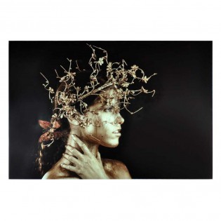 Cuadro Fotografía Mujer Dorada