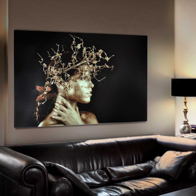 Cuadro Fotografía Mujer Dorada