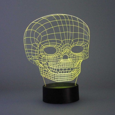 Lámpara de mesa 3D LED Calavera (2.5W)