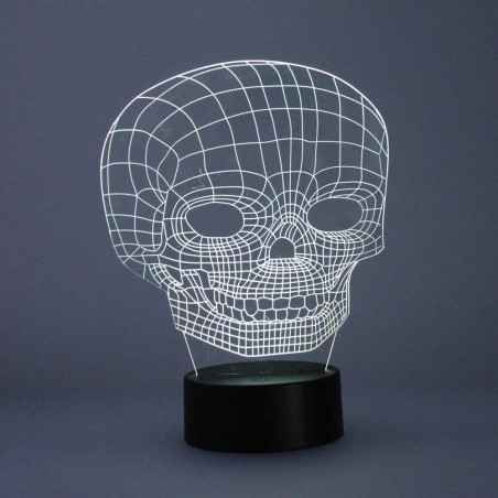 Lámpara de mesa 3D LED Calavera (2.5W)