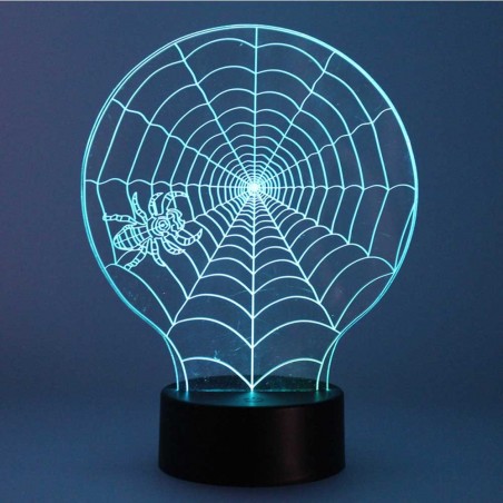 Lámpara de mesa 3D Telaraña LED
