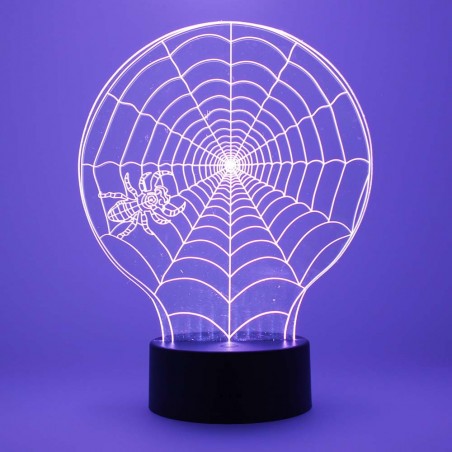 Lámpara de mesa 3D Telaraña LED
