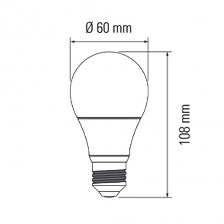 Bombilla inteligente LED E27 (8W)