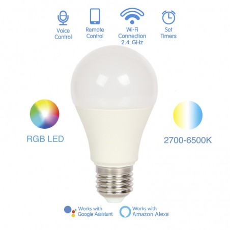 Bombilla inteligente LED E27 (8W)