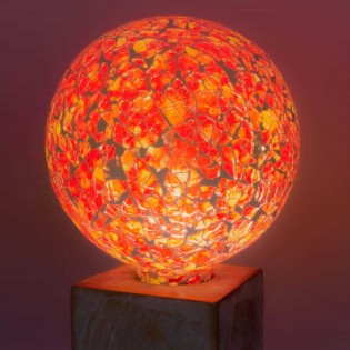 Bombilla LED decorativa Tiffany E27 4W (Naranja)