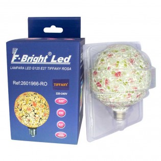 Bombilla LED decorativa Tiffany E27 4W (Rosa)