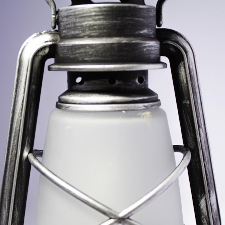 Farol decorativo con luz efecto llama