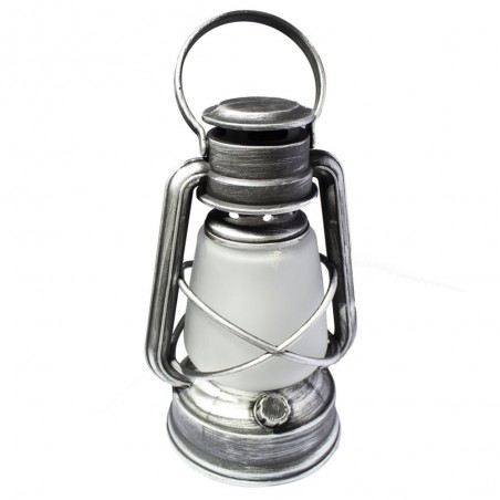 Farol decorativo con luz efecto llama