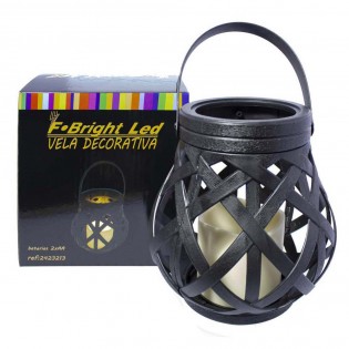 Vela con luz decorativa Caldero