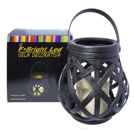 Vela con luz decorativa Caldero