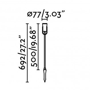 Baliza con piqueta LED Slot (14W)