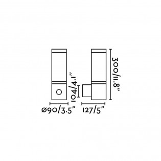 Aplique LED con cámara WiFi Orwell (12W)