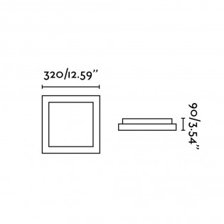 Plafón de techo para baño Tola II