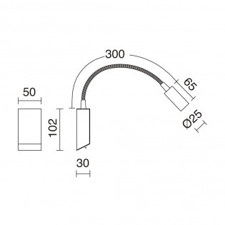 Aplique de pared LED Leiden (3W)