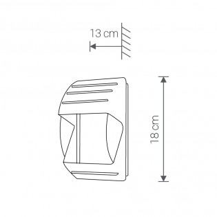 Aplique de pared Mistral