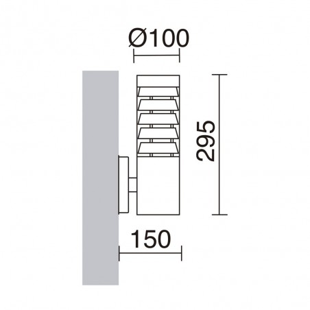 Aplique de exterior Galerna