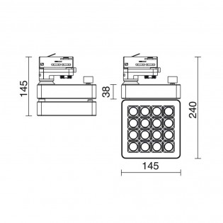 Foco de carril LED Indus (30W)