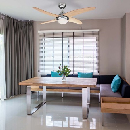 Ventilador con luz Achilia