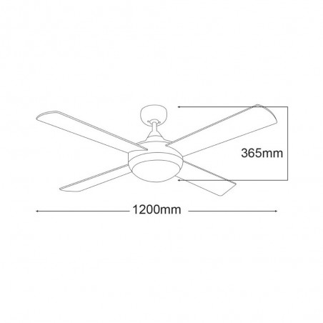Ventilador con luz Primo