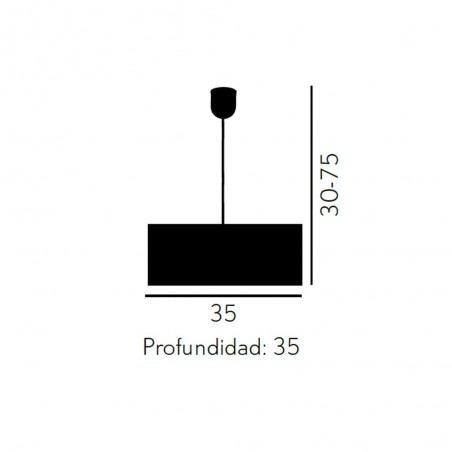 Lámpara colgante Pétalo