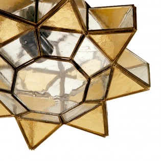 Plafón de techo Estrella Ambarina