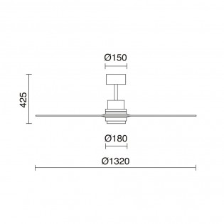 Ventilador de techo LED Breeze (15W)