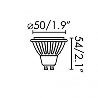 Bombilla LED GU10 (7W) 40º