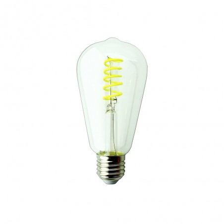 Bombilla LED E27 filamento rizado (4W)