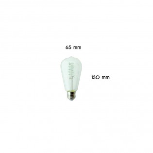 Bombilla LED E27 filamento rizado (4W)