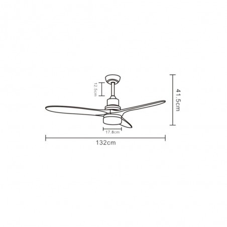 Ventilador de techo LED Kefla (18W)