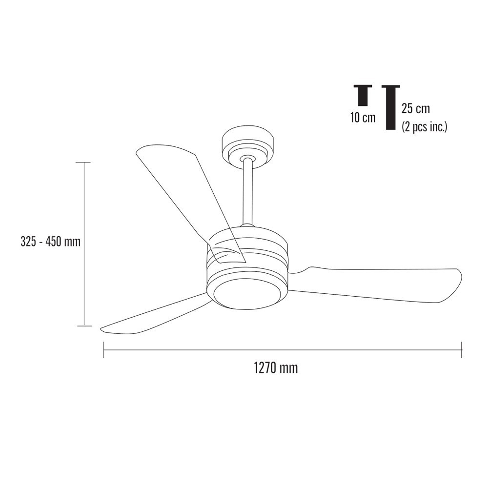 ventilador techo led garbi