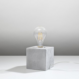Lámpara de mesa Abel Cemento