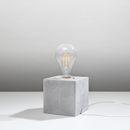Lámpara de mesa Abel Cemento
