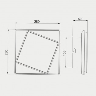 Aplique de pared LED Dakla (18W)