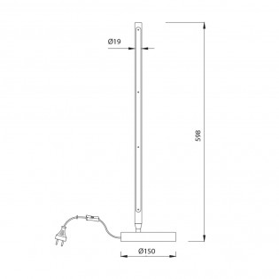 Lámpara de mesa LED Torch (11W)