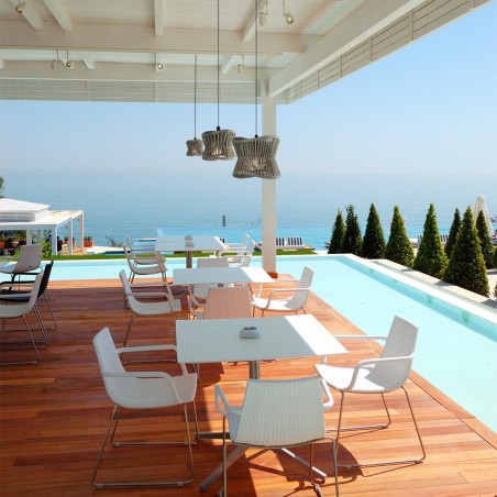 Lámpara de techo para exterior Polinesia